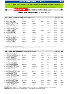 Race Summary