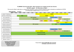 Planning Noël 2016 - Saint Gervais en belin