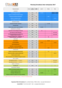 Formations Inter-Entreprises