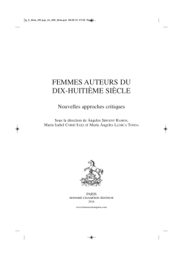 Table des matières