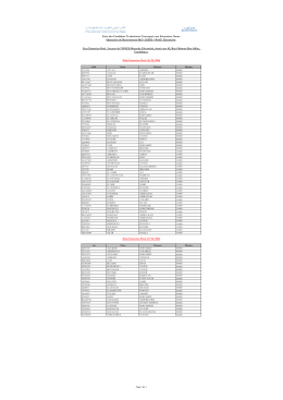 Liste des Candidats Techniciens Convoqu&eacute;s aux Entretiens Oraux