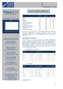 Daily market briefing 12-15-2016