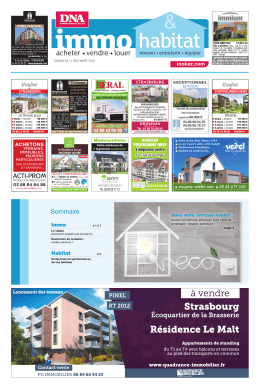 Supplément Immobilier - Dernières Nouvelles d`Alsace