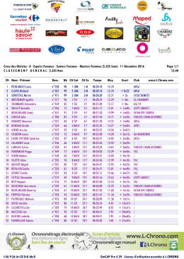 Cross des Glaisins - 8 - Espoirs Femmes - Seniors - L