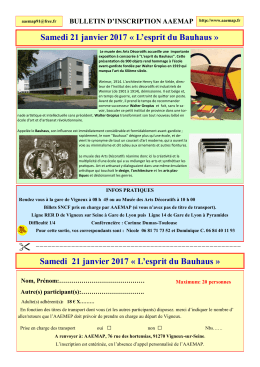 L`esprit du Bauhaus