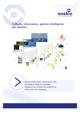 Collecte, information, gestion intelligente des d&eacute;chets