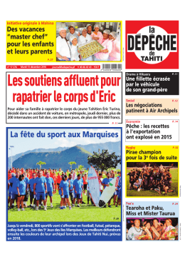 Les soutiens affluent pour rapatrier le corps d`Eric