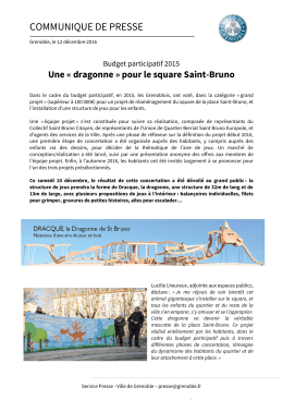 Une &laquo; dragonne &raquo; pour le square Saint-Bruno