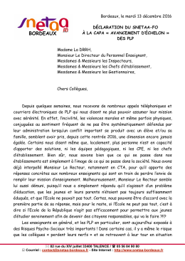 CAPA avancement d`échelon 2016-2017