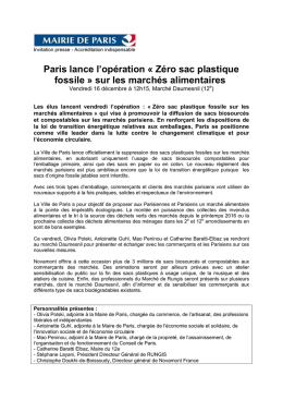 sur les march&eacute;s alimentaires