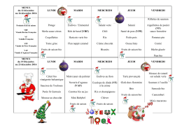 Menus du 12 décembre au 3 février 2017