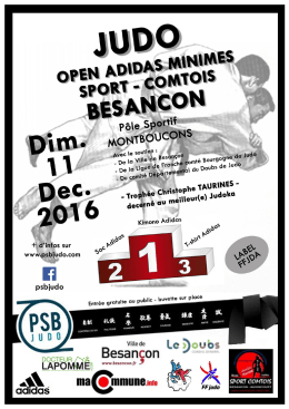 Open Adidas Sport Comtois Minimes - le 11/12/2016