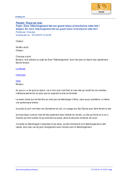 Forum: Trucs en vrac