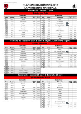 planning saison 2016-2017 la vitreenne handball