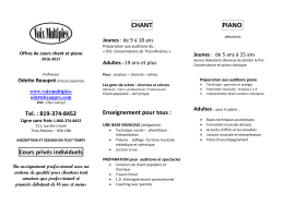 chant piano - Voix Multiples