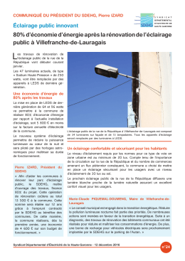 &Eacute;clairage public innovant