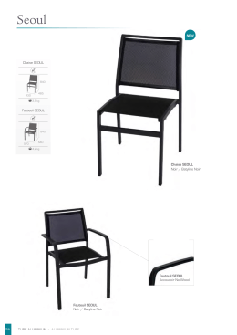 54 Chaise SEOUL Fauteuil SEOUL Chaise SEOUL Noir / Batyline