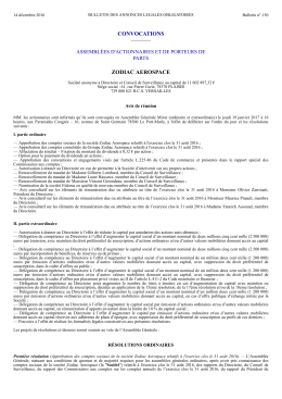 Bulletin des Annonces L&eacute;gales Obligatoires