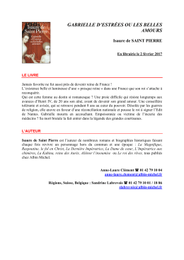 gabrielle d`estr&eacute;es ou les belles amours
