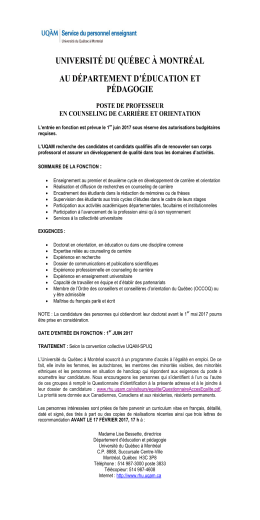 au d&eacute;partement des sciences juridiques poste de professeur droit