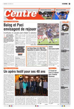 Balog et Paci envisagent de rejouer