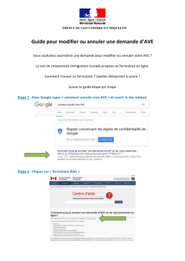 guide AVE - Portail de l`Etat à Saint