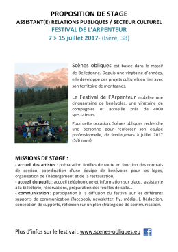 Acc&eacute;dez &agrave; l`offre de stage
