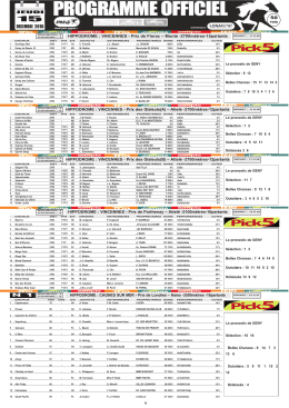 courses du jour