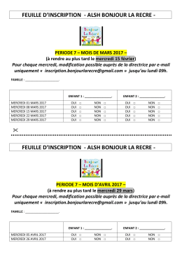 Mars 2017-Avril 2017