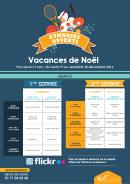Vacances de noël - Villeneuve-la