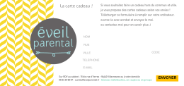 La carte cadeau - Eveil parental