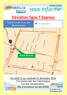 Plan de déviation