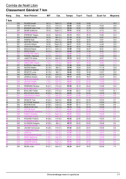 01 - Chrono|Classement 7KM