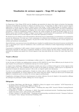 Visualisation de vecteurs supports