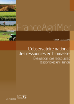 &Eacute;valuation des ressources disponibles en France