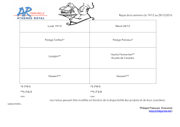 Semaine du 19/12 au 20/12/2016 (fondamental)