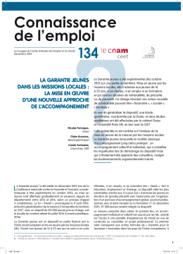 888 Ko - Centre d`études de l`emploi