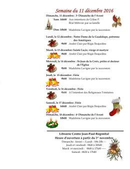 Feuillets de la paroisse Tr&egrave;s-Sainte-Trinit&eacute;