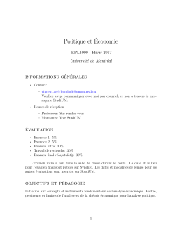 EPL 1000 - Département de science politique