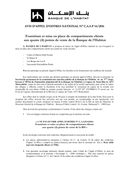 Fourniture et mise en place de compartiments clients aux quatre (4