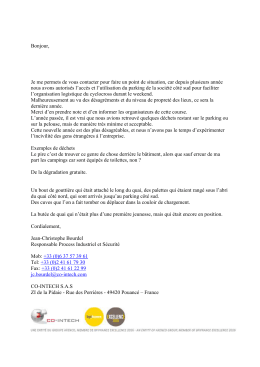 couriel de CO-INTECH - Comité 49 de Cyclisme