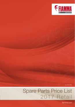Spare Parts Price List 2017 Retail