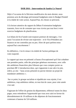 Discours du Groupe Socialiste et républicain