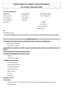 COMPTE-RENDU 1ER CE MATERNELLE - Over-blog