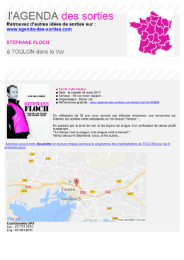 Imprimer - Agenda des sorties