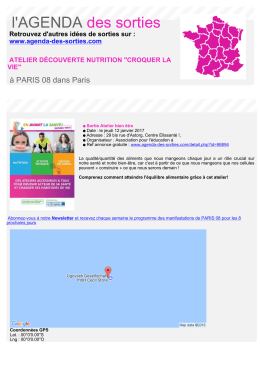 Imprimer - Agenda des sorties