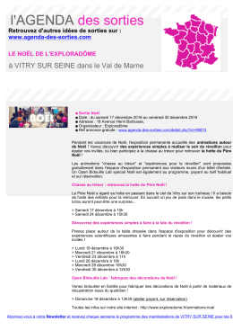 Imprimer - Agenda des sorties