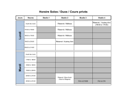 Horaire &Eacute;DAM du 17 et 18 d&eacute;cembre 2016