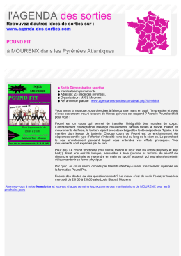 Imprimer - Agenda des sorties