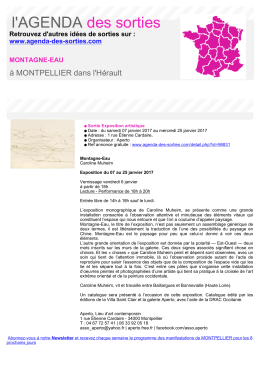 Imprimer - Agenda des sorties